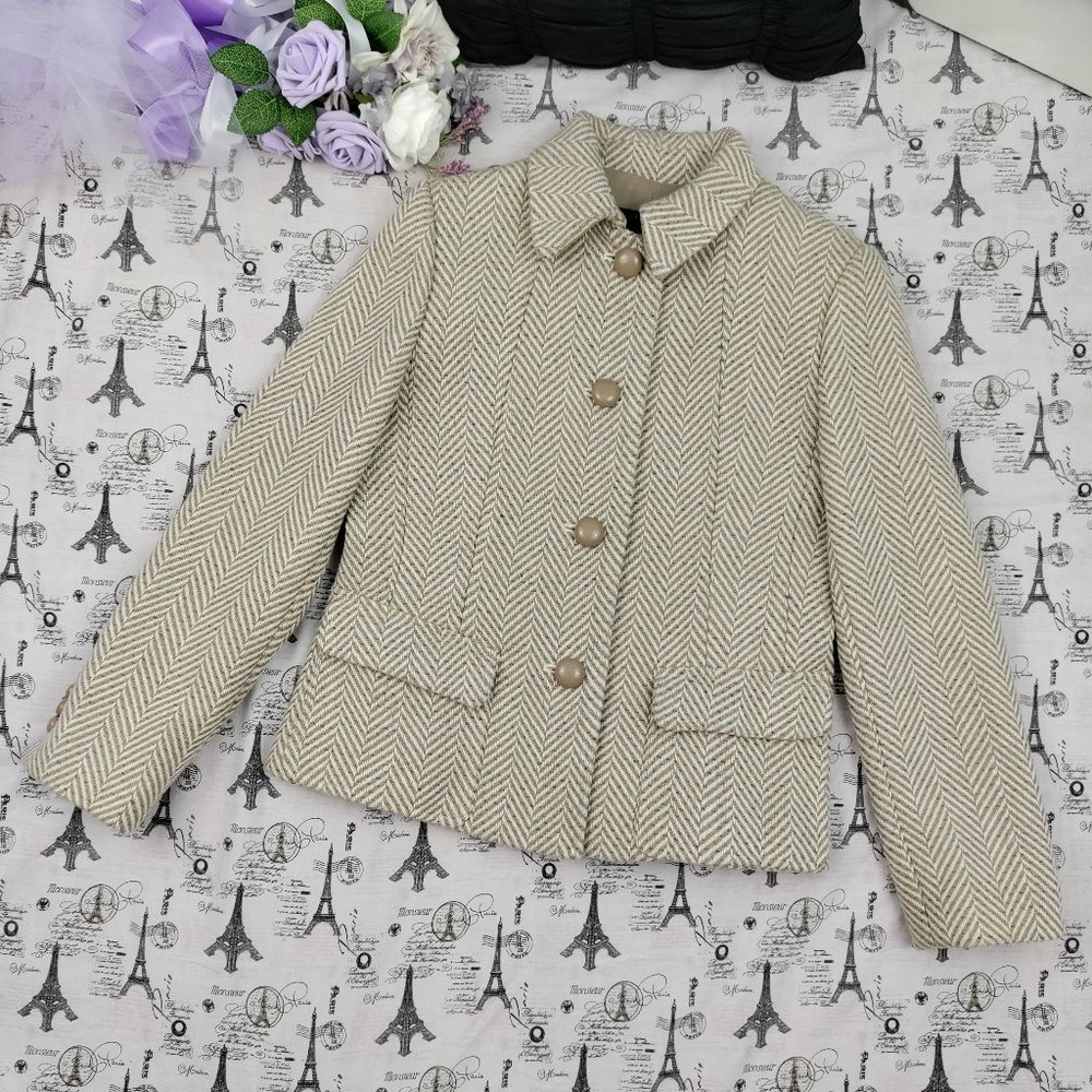 NWT Talbots Tweed Jacket Size 8 Petite